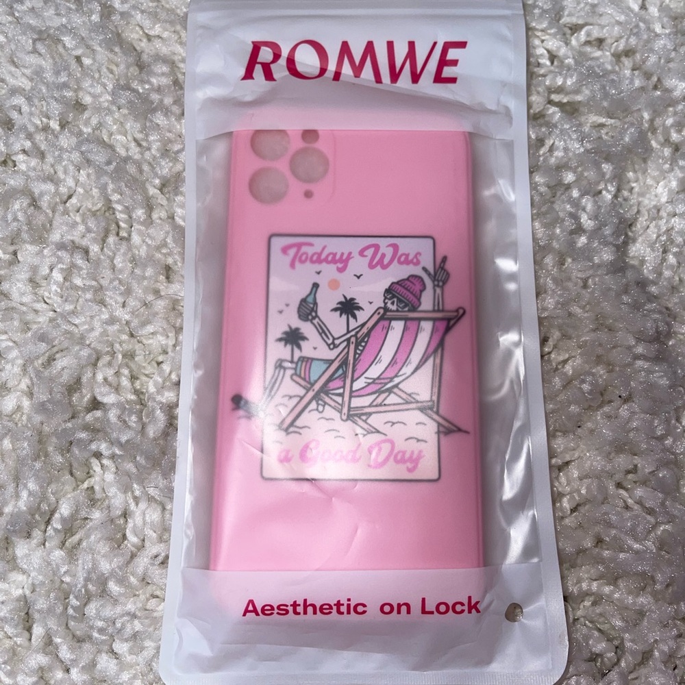 11 Pro Max iphone pink skeleton summer phone case